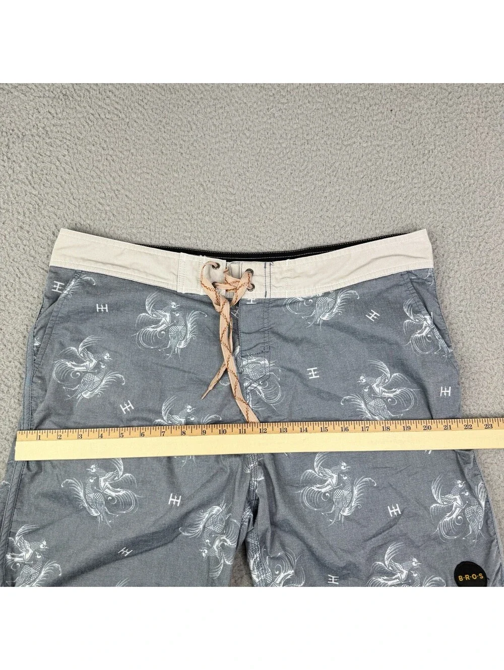 Howler Bros Board Shorts Mens 38 Stretch Swim Trunks Surf Skate Rooster AOP